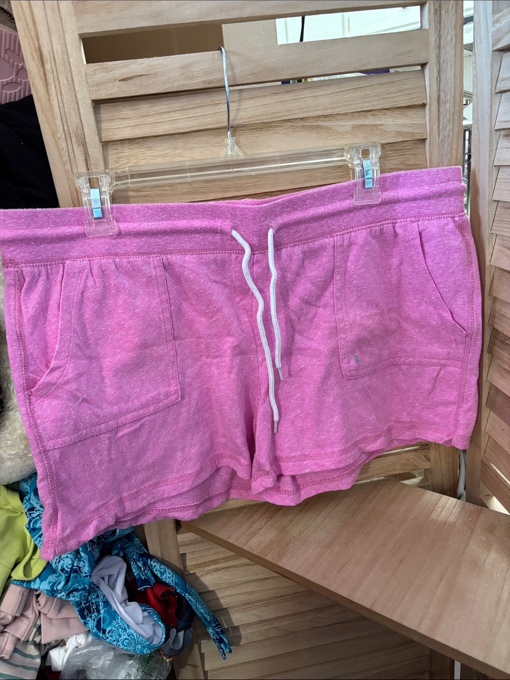 Pink Heather Danskin Now Drawstring Women’s Shorts XL